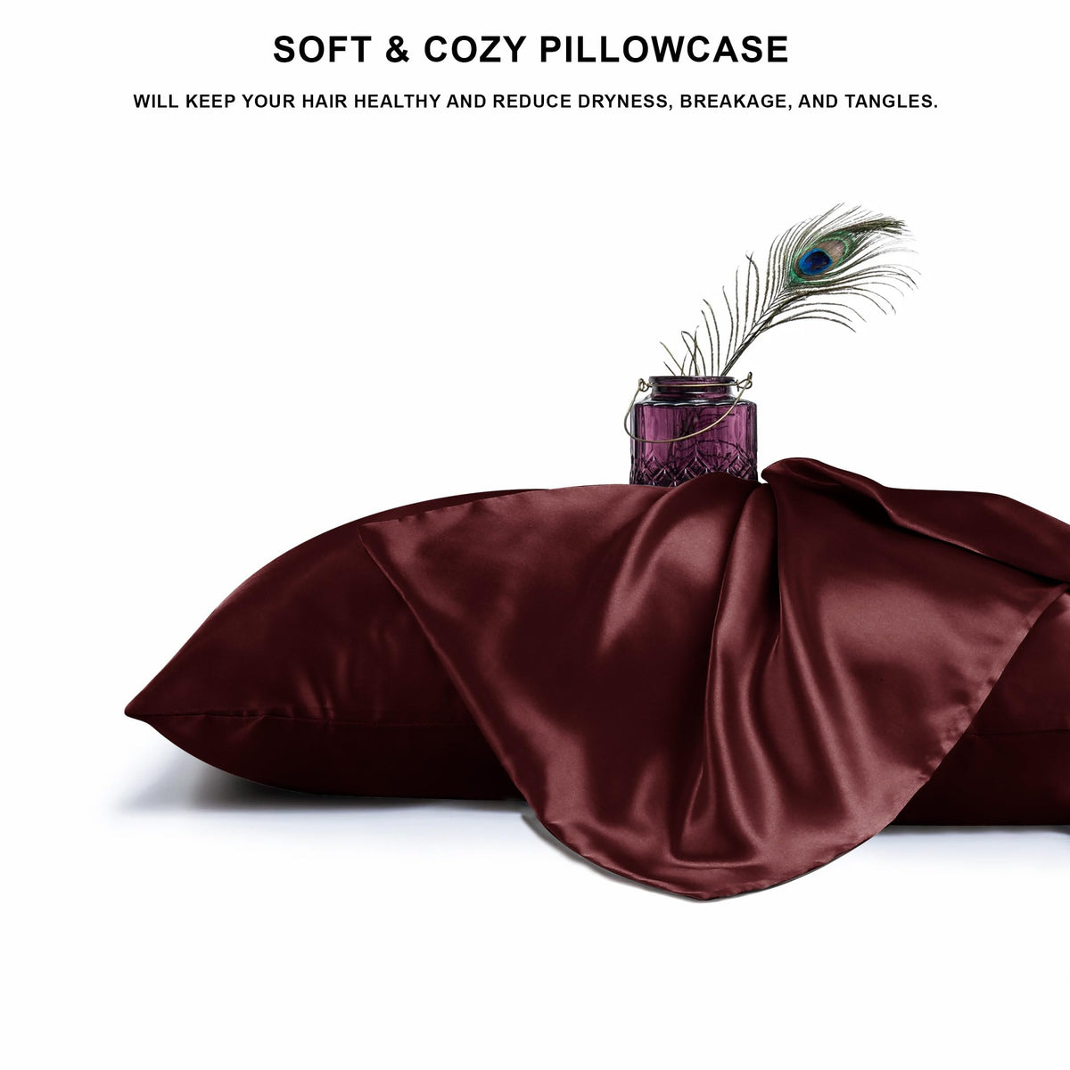 Luxury Satin Pillowcases – Set of 2