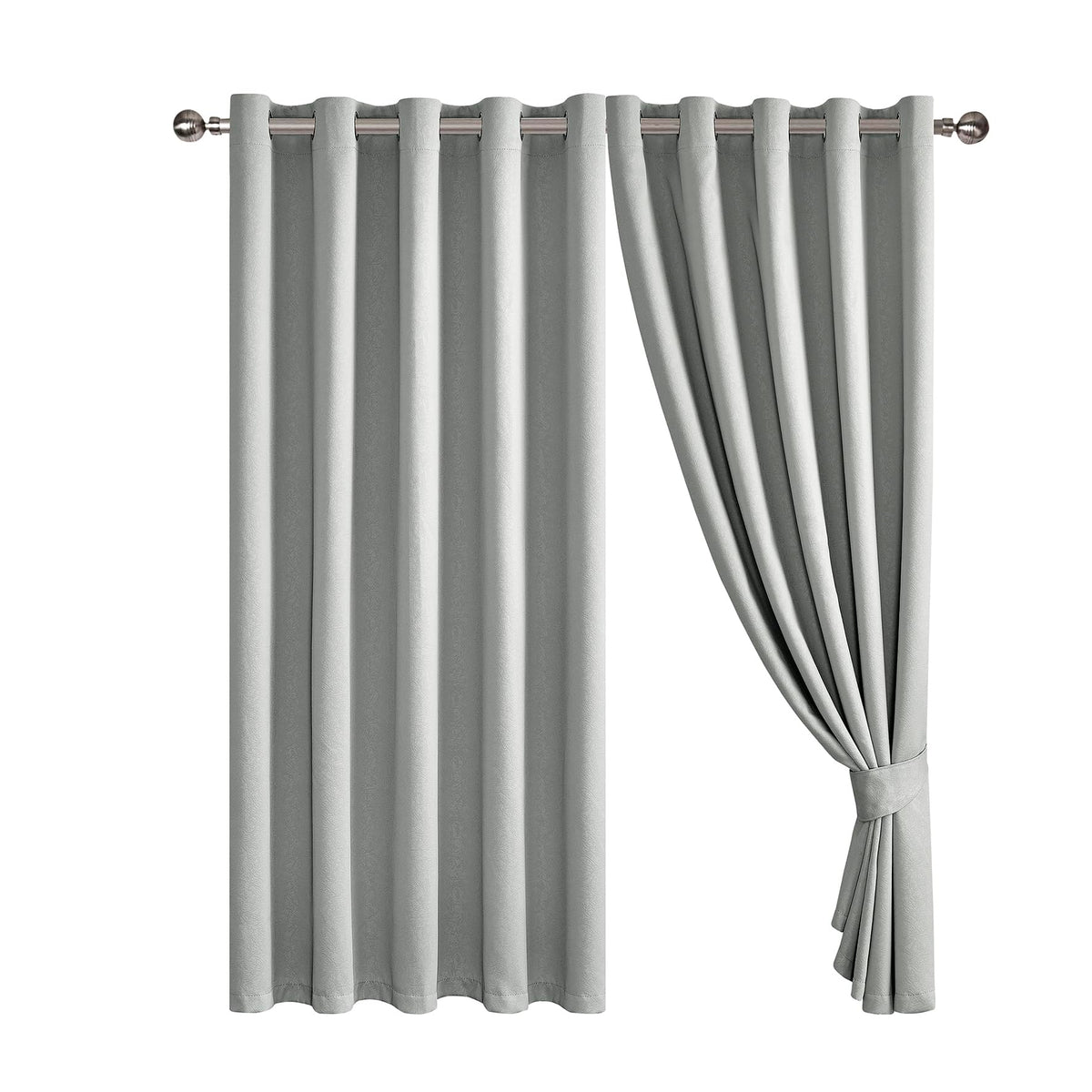 Luxury Embossed Leaf Jacquard Blackout Curtains