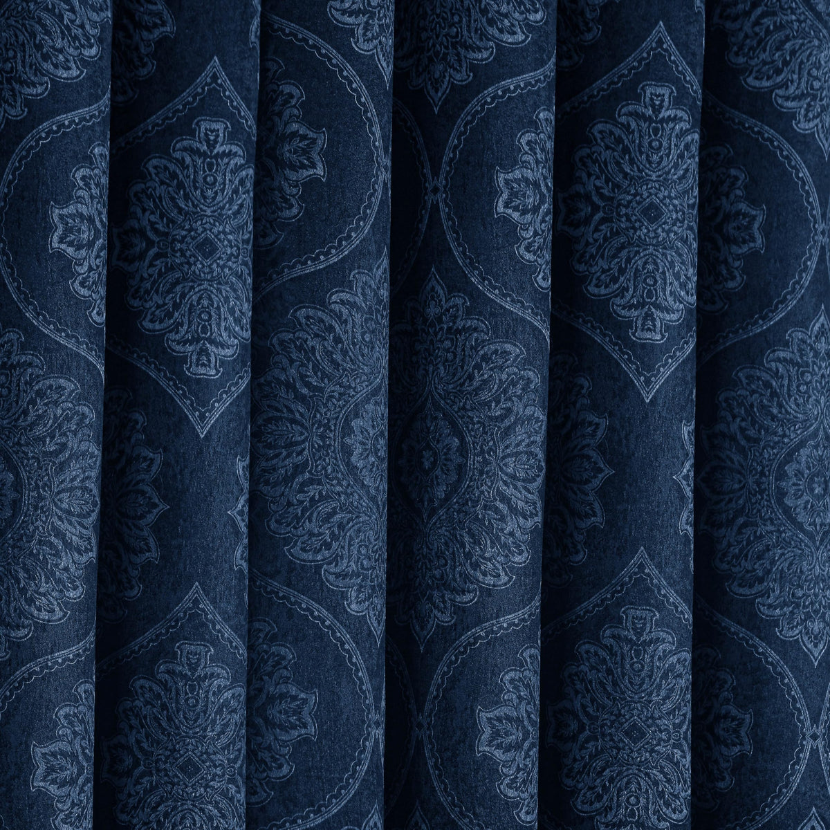 Premium Damask Room Darkening Curtains – Pair