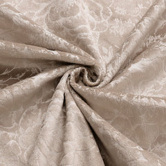 Opulent Dreams Floral Jacquard Velvet Curtain Pair - Heavyweight and Noise Reducing - Room Darkening Eyelet - Fully Lined for Thermal Insulation - Includes Two Tiebacks