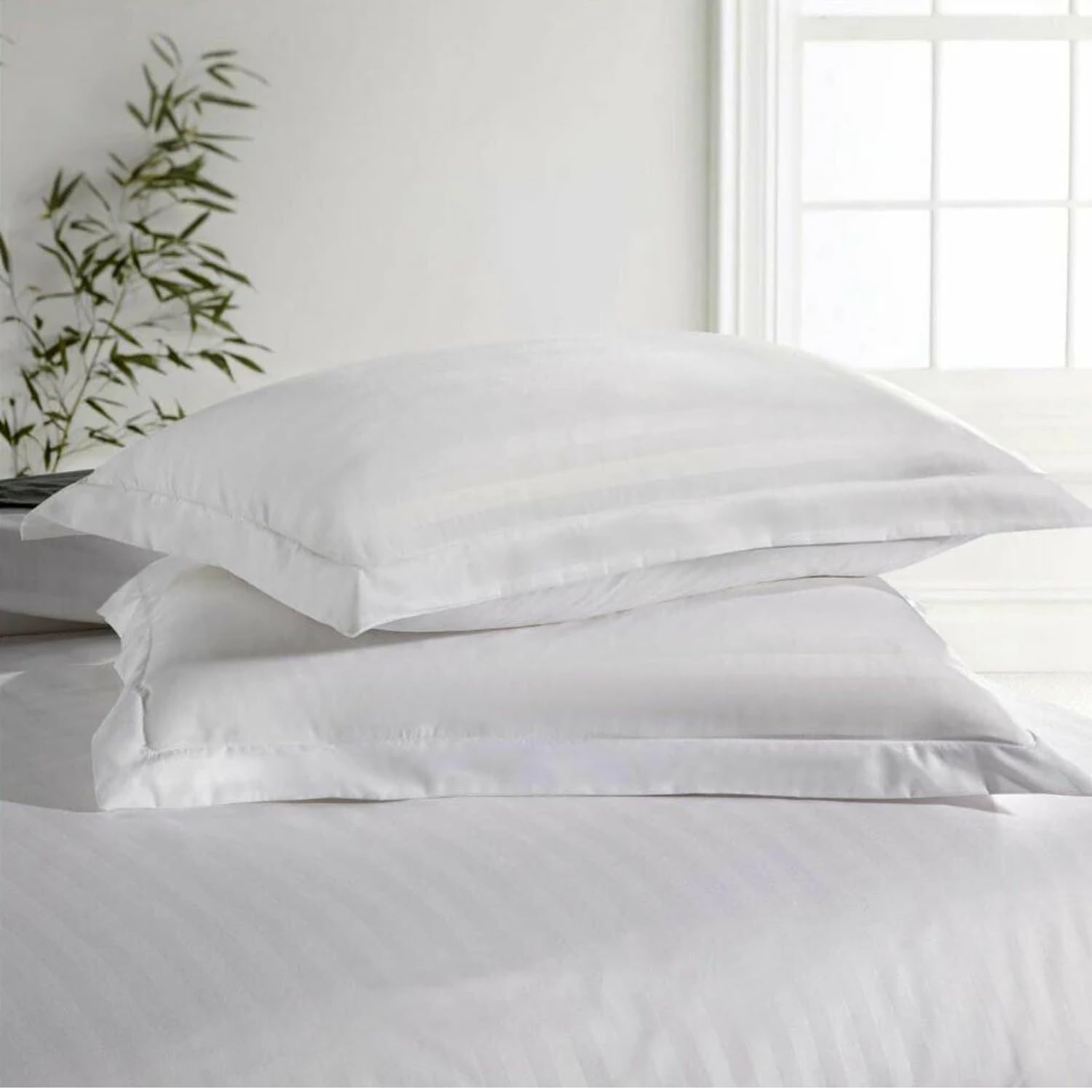 Opulent Living Duvet Cover Set With Pillowcases, Soft Egyptian Cotton Microfiber Bedding Set, Striped Quilt Cover Set, Breathable Easy Care Bedding