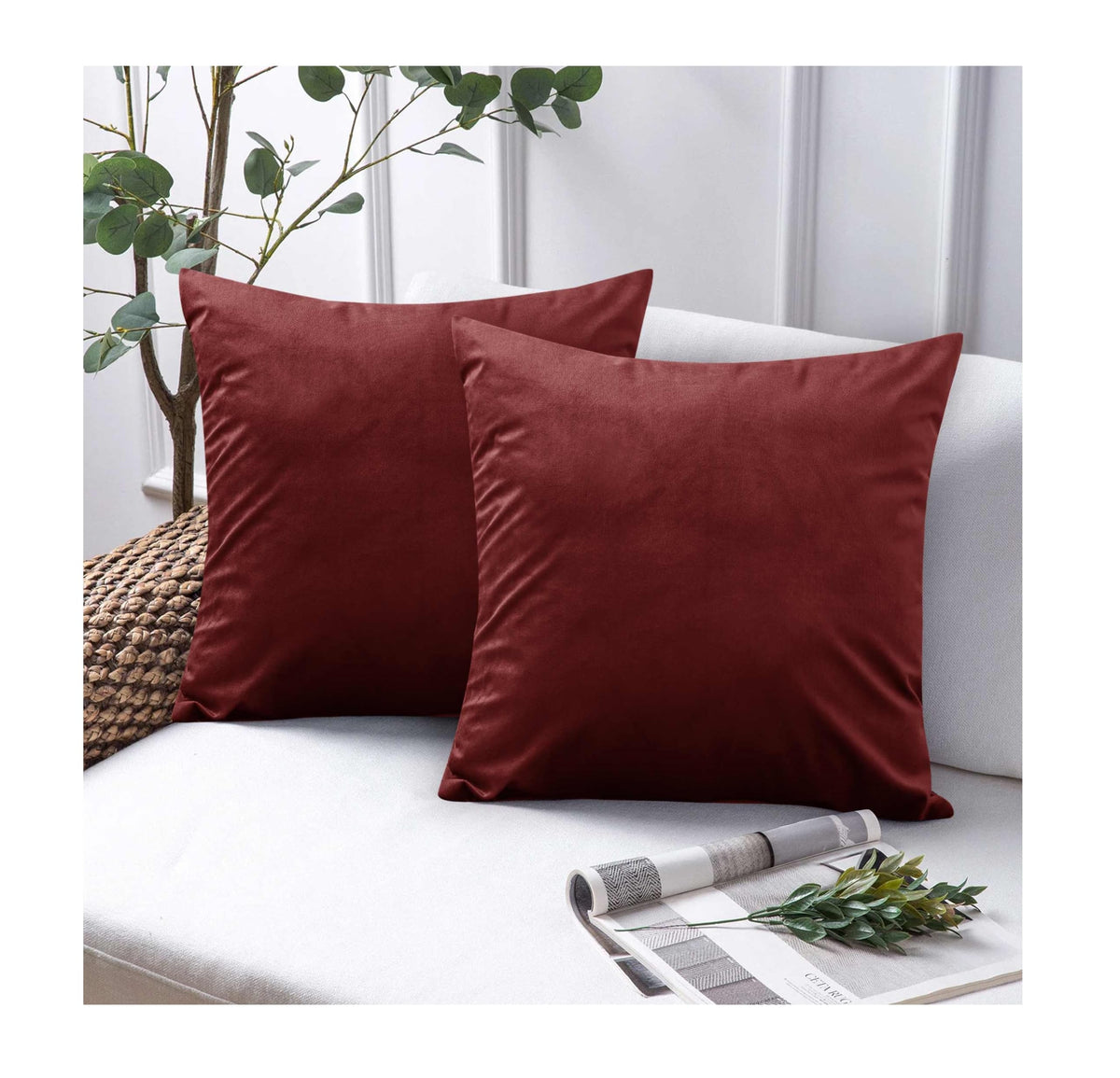 Premium Velvet Cushion Covers – 45x45cm, Set of 2