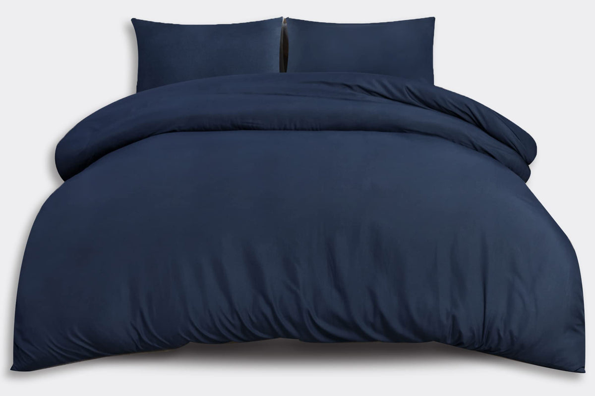 Living Premium Grey Microfibre Duvet Set