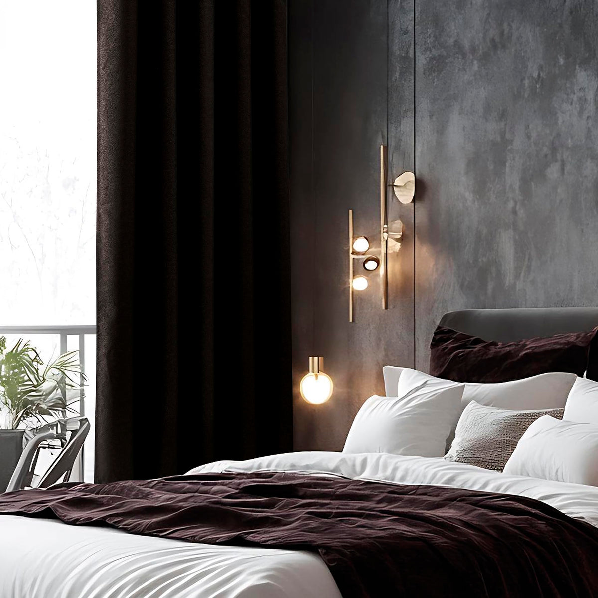 Luxury Embossed Leaf Jacquard Blackout Curtains