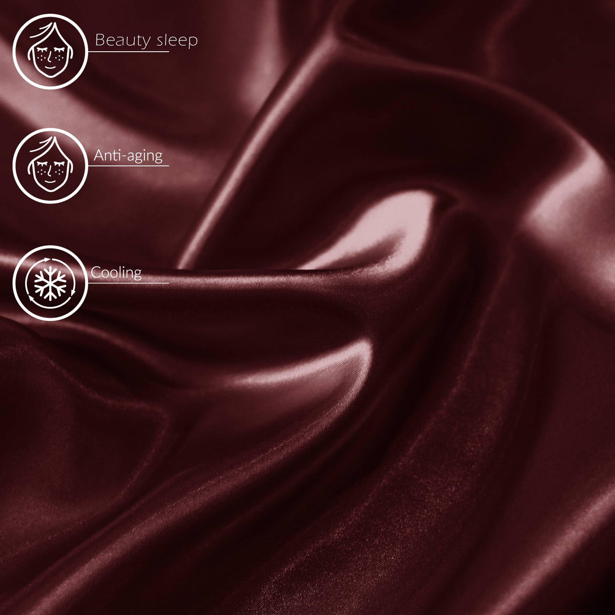 Luxury Satin Pillowcases – Set of 2
