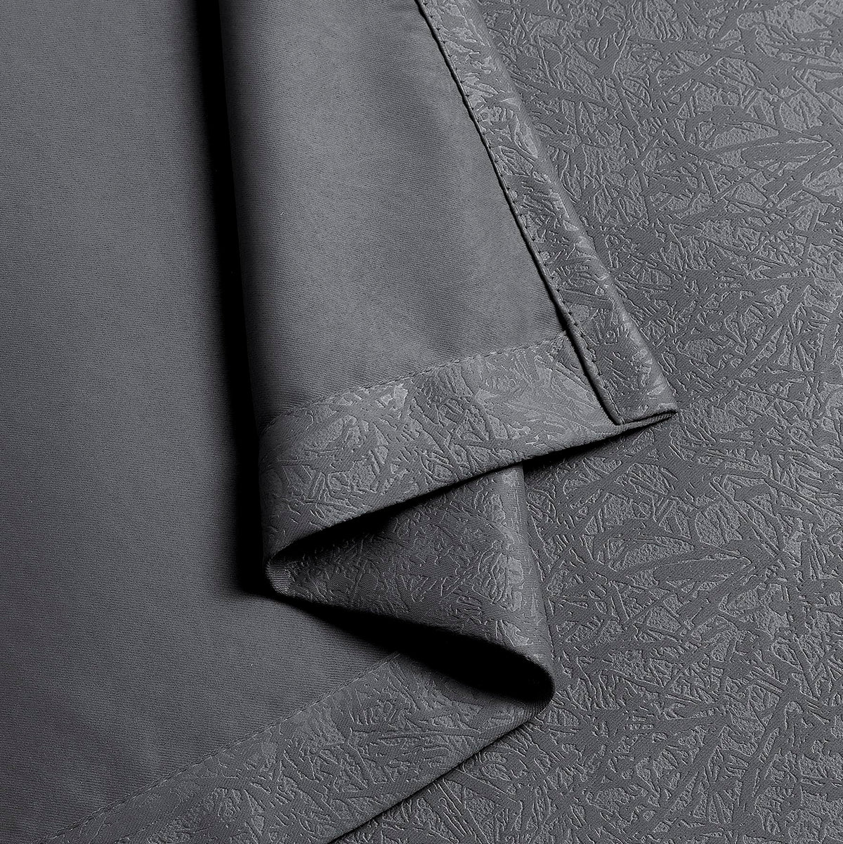 Luxury Embossed Leaf Jacquard Blackout Curtains