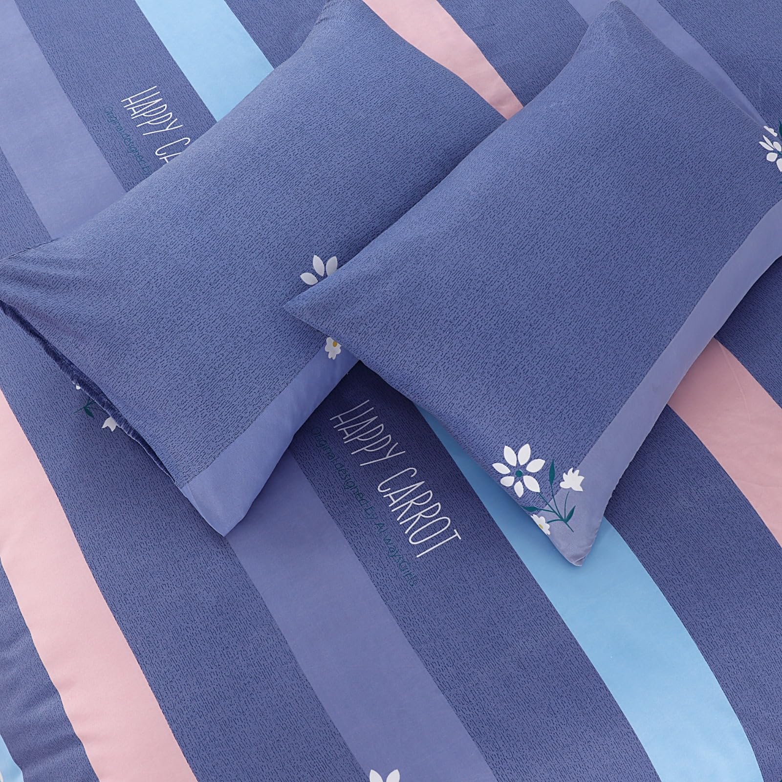 Opulent Living Duvet Cover Set With Fitted Sheet & Pillowcases,4 Piece Microfiber Soft Breathable Bedding Set, Machine Washable, Wrinkle Resistant, Single Double, King – Peace