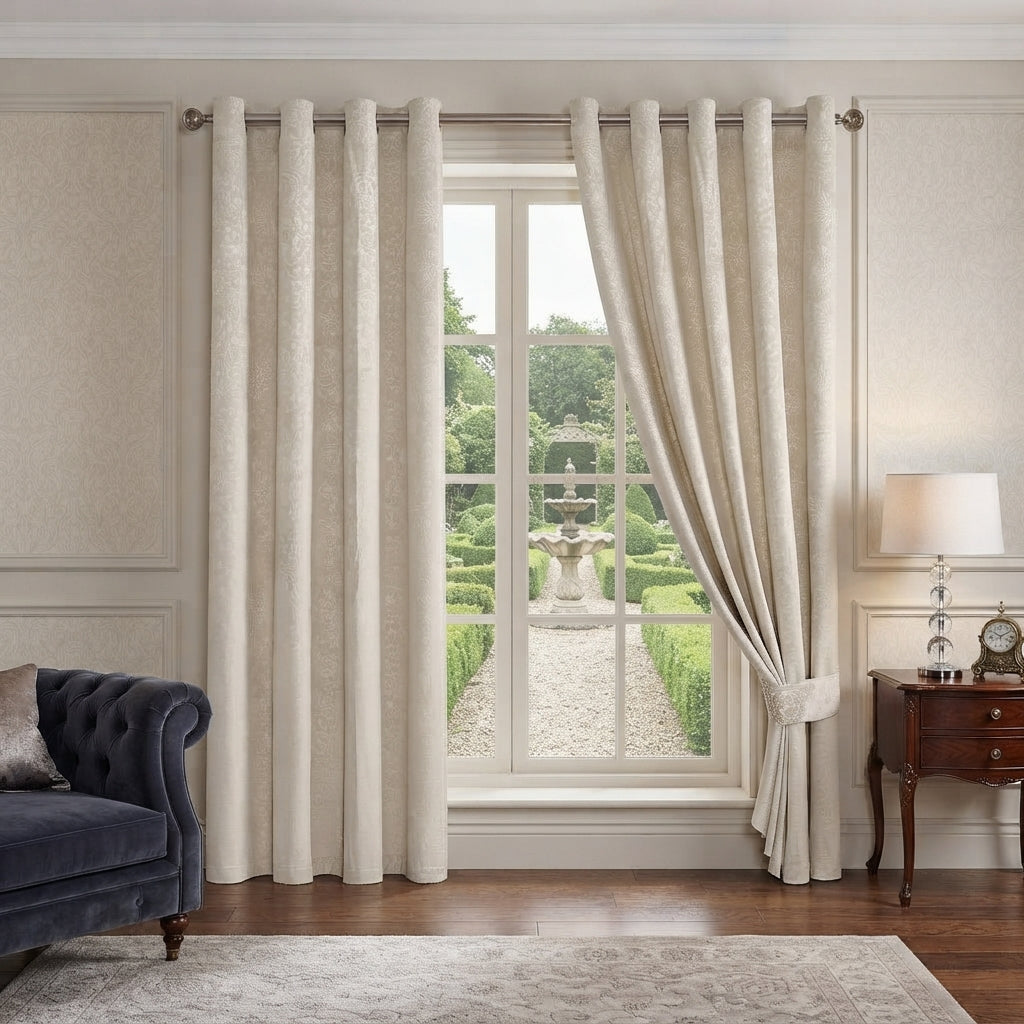 Daisy Luxury Textured Blackout Curtains
