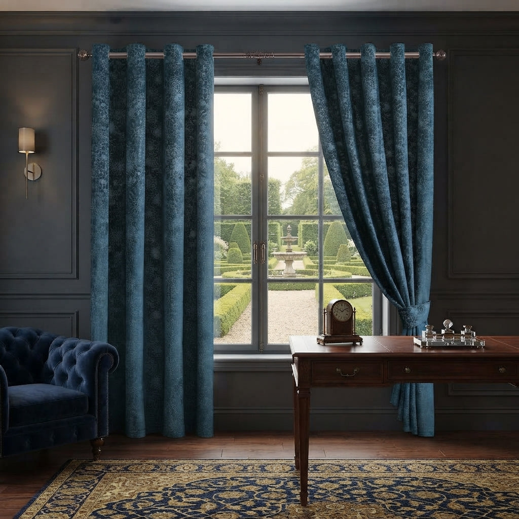 Daisy Luxury Textured Blackout Curtains