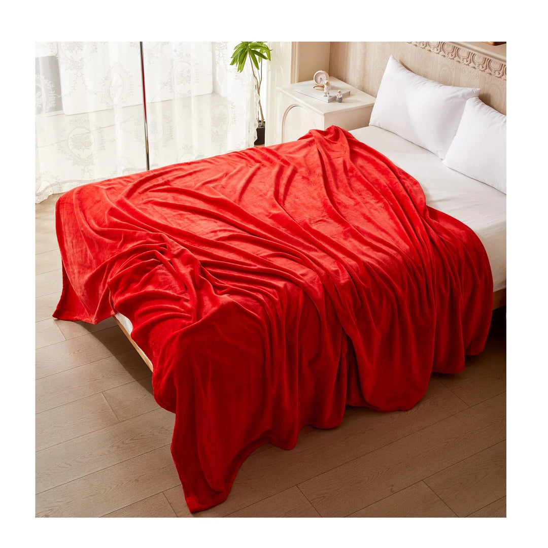 Luxury Mink Fleece Blanket – Soft & Cosy, Double