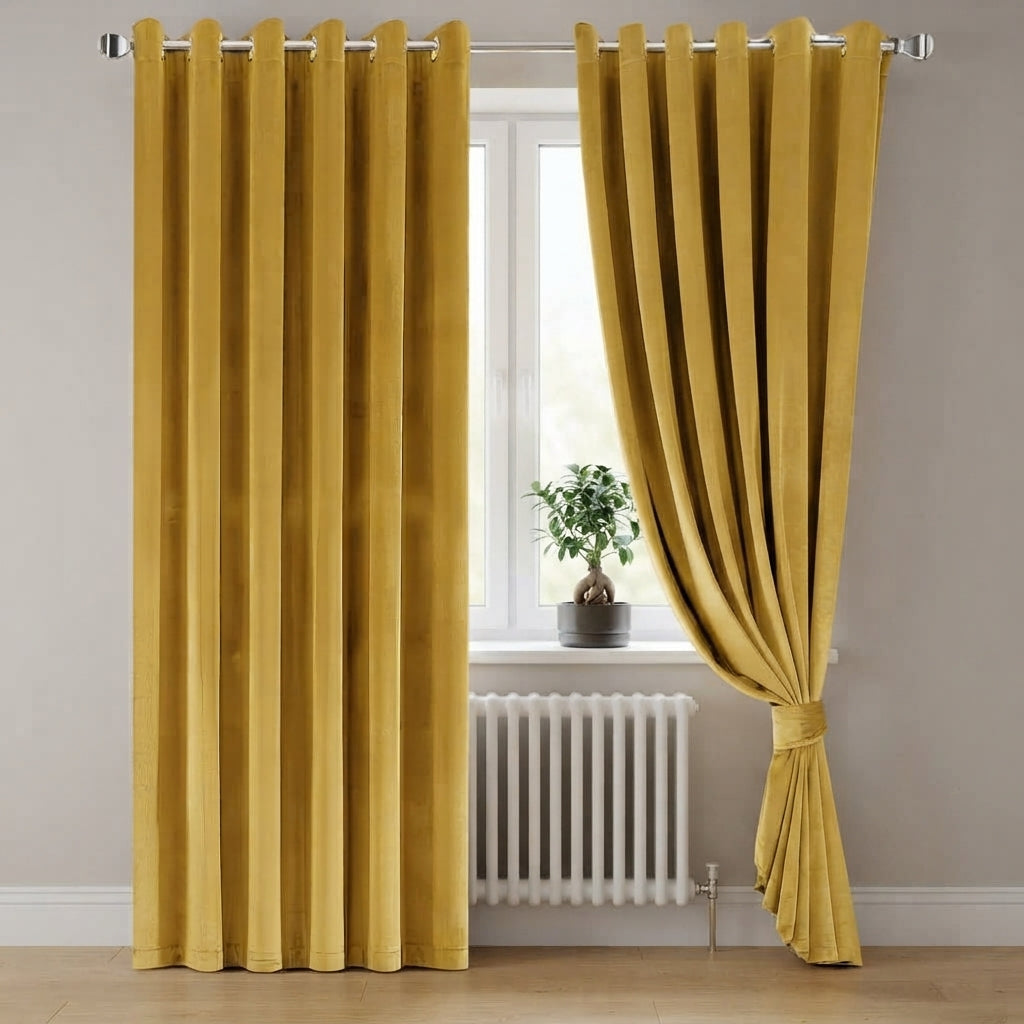 Plush Velvet Luxury Blackout Curtains