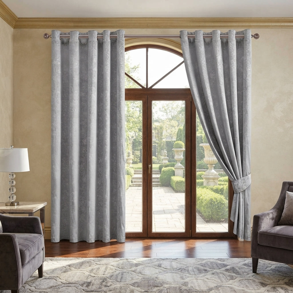 Daisy Luxury Textured Blackout Curtains