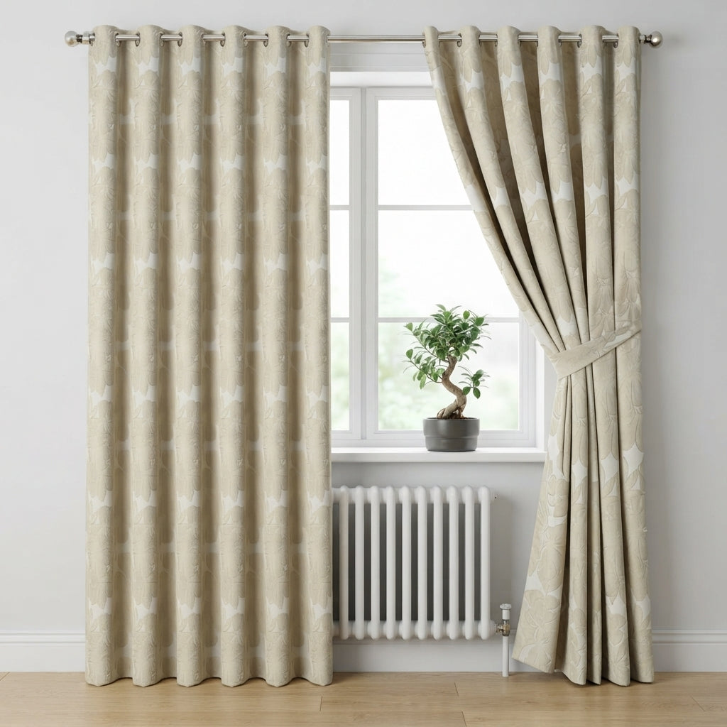 Diana Luxury Floral Blackout Curtains