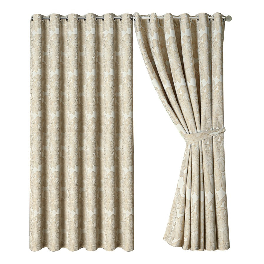 Diana Luxury Floral Blackout Curtains